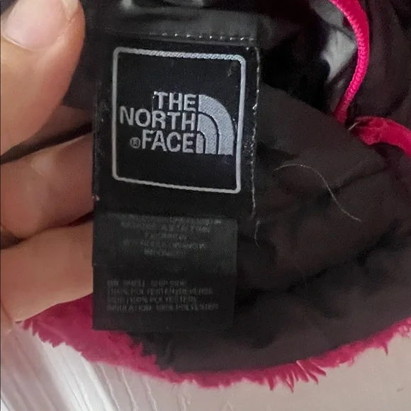 The North Face Kids' Gray and Pink Puffer Jacket - Picture 2 of 4